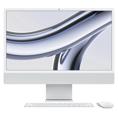 iMac 24 inç 4.5K M3 8C CPU 10C GPU 8GB RAM 512GB SSD Gümüş (MQRK3TU/A)