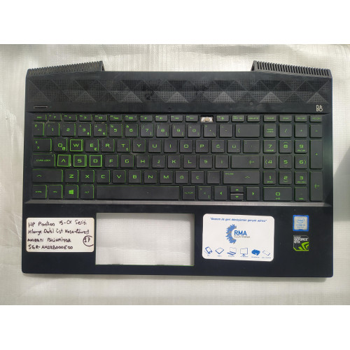 HP Pavilion Gaming 15-CX,15-CX0000,15-CX0056WM Klavye Dahil Üst Kasa -PALMREST AM28B000E00